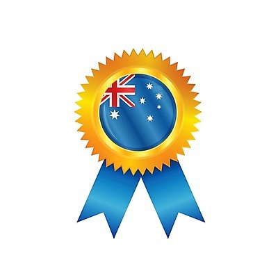 EPS 해외이미지 배너 별 리본 일러스트 성공 사람없음 파란색 세계 라벨 경쟁 깃발 호주 상패 트로피 메달 심볼 배지 광택 해외202004 해외일러스트 자연요소 컬러 컨셉 프레임 오세아니아 상_우승 상_상패 파일형식 벡터