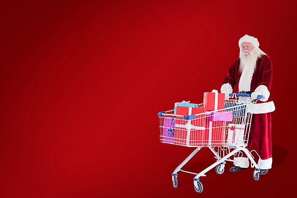 포토 JPG 해외이미지 전신 노년 남자 크리스마스 한명 옆모습 빨간색 선물상자 쇼핑 산타클로스 쇼핑카 밀기 노인남자한명만 해외202004 해외포토 1 기념일 뷰포인트 컬러 모션 선물 사람 성인 상자 카트 남자한명만 노인남자만 파일형식