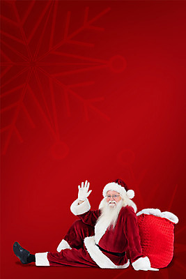 포토 JPG 해외이미지 전신 노년 남자 크리스마스 한명 앉기 옆모습 빨간색 산타클로스 기댐 보따리 노인남자한명만 해외202004 해외포토 1 기념일 뷰포인트 컬러 모션 사람 성인 남자한명만 노인남자만 파일형식