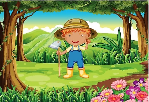 EPS 해외이미지 주간 나무 식물 구름 모자 남자 꽃 잎 일러스트 자연 하늘 산 부츠 사람 풍경 소년 야외 목재 그래픽 초록색 파란색 갈색 흰색 나뭇가지 잡초 숲 만화 땅 삽 언덕 그림 원예 통나무 포도나무 자원 내추럴 땅바닥 수목 원예사 해외202004 해외일러스트 자연요소 직업 잡화 어린이 컬러 신발 재료 바닥 취미 과일나무 생태계 파일형식 벡터