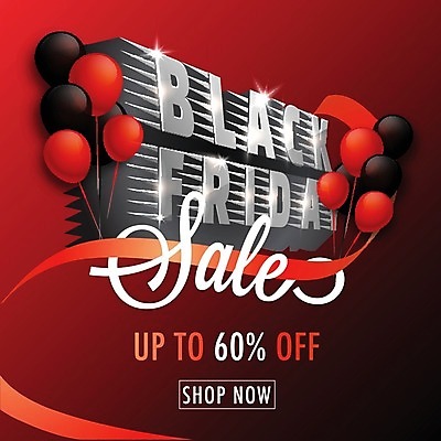 EPS 해외이미지 배너 리본 일러스트 텍스트 이벤트 타이포그라피 사람없음 빨간색 쇼핑 세일 검은색 풍선 레터링 블랙프라이데이 해외202004 해외일러스트 문자 컬러 데이이벤트 파일형식 벡터