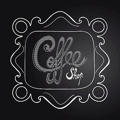 EPS 해외이미지 디자인 배너 커피 음료 음식 백그라운드 일러스트 텍스트 프레임 타이포그라피 사람없음 단어 상점 검은색 칠판 카페 흰색 분필 복고 카페테리아 카페인 스타일 맛있는 해외202004 해외일러스트 문자 컬러 초크 파일형식 벡터