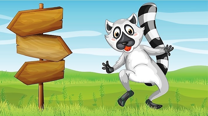 EPS 해외이미지 클립아트 식물 동물 구름 잎 지도 일러스트 자연 하늘 화살 간판 풍경 목재 그래픽 초록색 파란색 갈색 잡초 막대기 만화 방향 왼쪽 언덕 사인 그림 장면 내추럴 방법 여우원숭이 해외202004 해외일러스트 자연요소 나무 컬러 재료 원숭이 생태계 파일형식 벡터