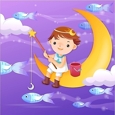 EPS 남자 초등학생 어린이 백그라운드 일러스트 상상 하늘 낚시 요정 한명 사람 소년 야외 10대 판타지 꿈 달 야간 순수 남자만 남자한명만 십대만 십대남자만 십대남자한명만 국내일러스트 자연요소 1 학생 컨셉 청소년 레저 파일형식 벡터