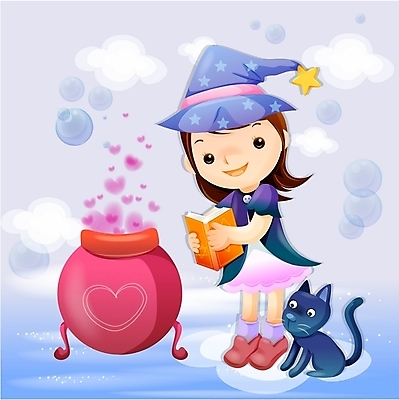 EPS 여자 초등학생 어린이 일러스트 상상 하늘 요정 한명 사람 소녀 10대 판타지 고양이 꿈 마법사 순수 마녀 주문 마법 여자만 여자한명만 소녀만 국내일러스트 1 학생 컨셉 포유류 청소년 반려동물 어린이만 파일형식 벡터