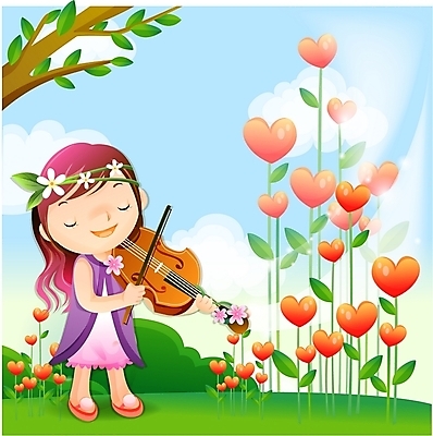 EPS 주간 여자 초등학생 어린이 꽃밭 연주 일러스트 상상 하늘 현악기 요정 사랑 한명 사람 소녀 야외 판타지 꿈 하트 바이올린 순수 여자만 여자한명만 어린이만 소녀만 소녀한명만 국내일러스트 자연요소 모양 1 학생 꽃 감정 악기 음악 컨셉 파일형식 벡터