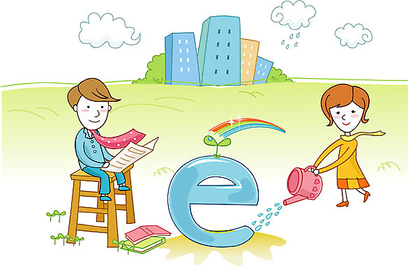 EPS 주간 여자 남자 일러스트 회사 비즈니스 사람 야외 두명 성장 비즈니스맨 비즈니스우먼 e비즈니스 인터넷비즈니스 국내일러스트 자연요소 직장인 파일형식 벡터