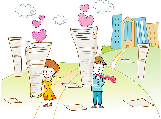 EPS 주간 여자 남자 일러스트 회사 비즈니스 사람 야외 두명 비즈니스맨 비즈니스우먼 작업실 문서 국내일러스트 자연요소 직장인 파일형식 벡터