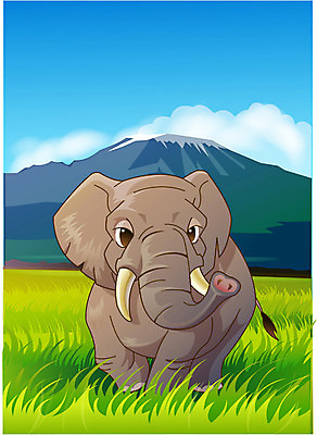 EPS 주간 동물 척추동물 한마리 육지동물 야생동물 일러스트 포유류 아프리카 코끼리 동물원 초원 사람없음 야외 열대우림 사바나 세렝게티 국내일러스트 자연요소 1 나라 숲 파일형식 벡터