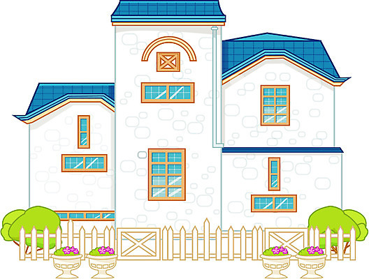 EPS 시설물 현대건축 건축 일러스트 가정 가족 지붕 주택 사람없음 건물 파란색 인테리어 별장 전원주택 국내일러스트 건축물 디자인 컬러 관계 파일형식 벡터