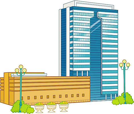 EPS 시설물 건축물 현대건축 건축 일러스트 회사 빌딩 사람없음 건물 도시 국내일러스트 비즈니스 파일형식 벡터