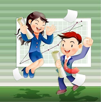 EPS 여자 남자 일러스트 비즈니스 그래프 사람 정장 성인 두명 직장인 비즈니스맨 비즈니스우먼 증권 성인만 국내일러스트 직업 옷 금융 파일형식 벡터