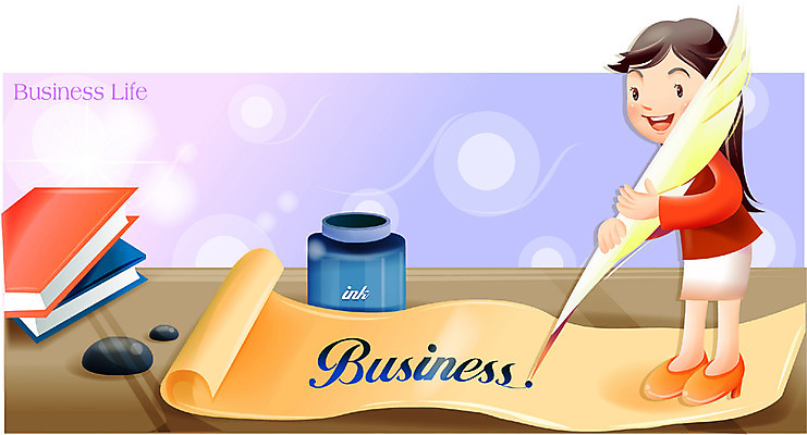 EPS 여자 일러스트 비즈니스 잉크 한명 사람 20대 성인 펜 직장인 비즈니스우먼 깃펜 여자만 여자한명만 성인여자만 청년만 청년여자만 성인한명만 청년여자한명만 성인여자한명만 성인만 국내일러스트 직업 1 청년 필기구 파일형식 벡터