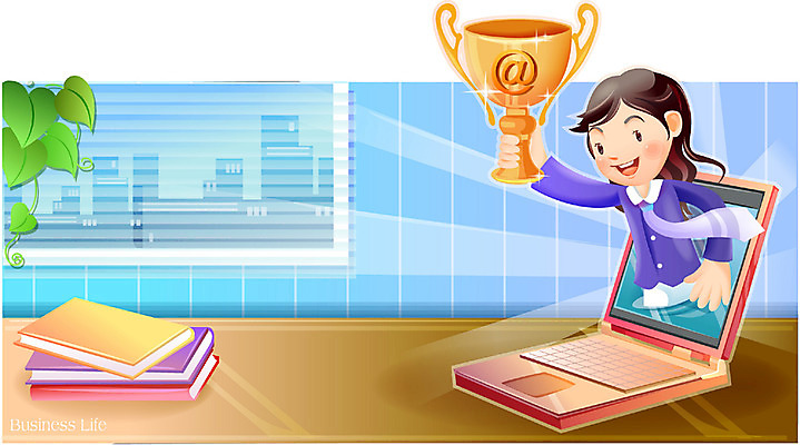 EPS 여자 일러스트 비즈니스 실내 한명 사람 20대 성인 노트북 사무실 업무 직장인 비즈니스우먼 트로피 여자만 여자한명만 성인여자만 청년만 청년여자만 성인한명만 청년여자한명만 성인여자한명만 성인만 국내일러스트 직업 1 청년 내부 전자제품 작업 상_우승 파일형식 벡터