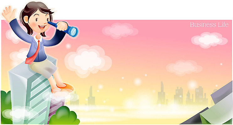 EPS 여자 일러스트 비즈니스 한명 사람 빌딩 20대 성인 야외 건물 하이앵글 망원경 도시 직장인 비즈니스우먼 여자만 여자한명만 성인여자만 청년만 청년여자만 성인한명만 청년여자한명만 성인여자한명만 성인만 국내일러스트 직업 1 건축물 뷰포인트 청년 파일형식 벡터