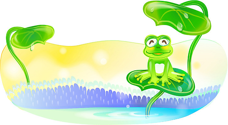 EPS 식물 사계절 계절 백그라운드 일러스트 자연 개구리 풍경 사람없음 야외 봄 연못 국내일러스트 양서류 생태계 파일형식 벡터