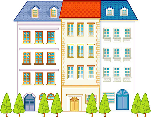 EPS 시설물 현대건축 건축 일러스트 아파트 주택 빌딩 사람없음 건물 도시 빌라 연립주택 국내일러스트 건축물 파일형식 벡터