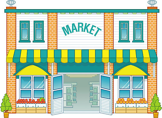 EPS 시설물 현대건축 건축 일러스트 빌딩 사람없음 건물 상점 도시 시장 도심 슈퍼마켓 슈퍼 상업시설 국내일러스트 건축물 시설 상업 파일형식 벡터