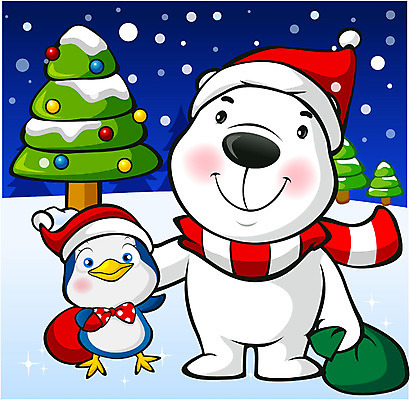 EPS 동물 척추동물 캐릭터 육지동물 계절 기념일 동물캐릭터 크리스마스 겨울 일러스트 포유류 선물 이벤트 사람없음 야외 크리스마스트리 산타클로스 눈 야간 새캐릭터 곰캐릭터 펭귄 크리스마스캐릭터 북극곰 펭귄캐릭터 바우와펭이 펭이 일러캐릭터 자연요소 곰 조류 날씨 파일형식 벡터