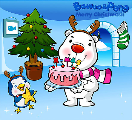 EPS 동물 척추동물 캐릭터 육지동물 계절 기념일 동물캐릭터 크리스마스 겨울 일러스트 홍보캐릭터 포유류 실내 선물 이벤트 사람없음 크리스마스트리 파티 케이크 새캐릭터 곰캐릭터 펭귄 크리스마스캐릭터 북극곰 이글루 펭귄캐릭터 바우와펭이 펭이 일러캐릭터 곰 조류 디저트 내부 파일형식 벡터