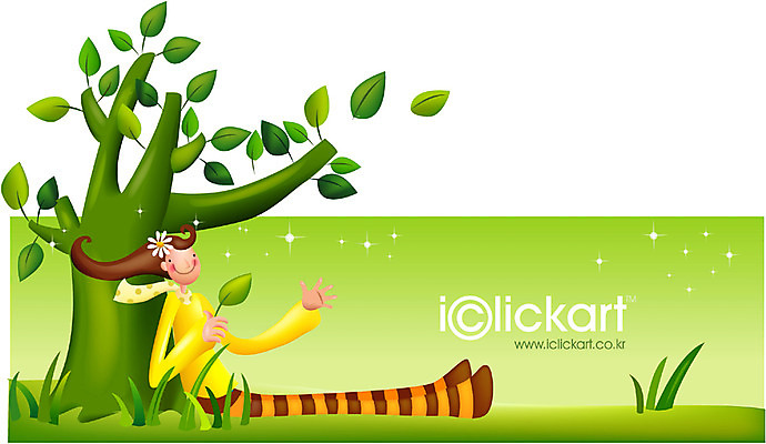 EPS 나무 캐릭터 배너 계절 여자 어린이 컬러 일러스트 상상 휴식 한명 사람 20대 성인 취미 라이프 초록색 여름 봄 꿈 상상캐릭터 여자만 여자한명만 국내일러스트 일러캐릭터 식물 1 컨셉 청년 생활 파일형식 벡터