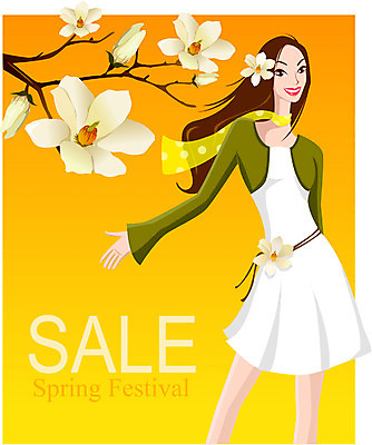 EPS 계절 여자 일러스트 한명 사람 이벤트 20대 성인 쇼핑 세일 봄 여자만 여자한명만 성인여자만 청년만 청년여자만 성인한명만 청년여자한명만 성인여자한명만 성인만 국내일러스트 1 청년 파일형식 벡터