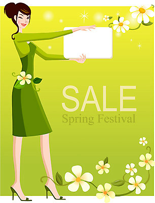 EPS 계절 여자 일러스트 안내 한명 사람 이벤트 20대 성인 초록색 쇼핑 세일 봄 알림 여자만 여자한명만 성인여자만 청년만 청년여자만 성인한명만 청년여자한명만 성인여자한명만 성인만 국내일러스트 1 컬러 청년 파일형식 벡터