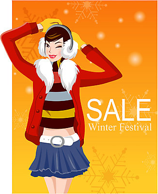 EPS 계절 여자 겨울 일러스트 한명 사람 이벤트 20대 성인 쇼핑 세일 여자만 여자한명만 성인여자만 청년만 청년여자만 성인한명만 청년여자한명만 성인여자한명만 성인만 국내일러스트 1 청년 파일형식 벡터
