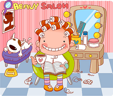 EPS 전신 동물 라이프스타일 여자 반려견 커피 의자 일러스트 휴식 실내 한명 사람 앉기 20대 성인 취미 라이프 10대 책 반려동물 소파 뷰티 머리카락 거울 미용용품 파마 개 강아지 잡지 미용실 뷰티샵 롤 화장대 머리손질 보니 뭉이 여자만 여자한명만 국내일러스트 일러캐릭터 캐릭터 1 헤어스타일 음료 가구 컨셉 포유류 모션 청소년 청년 내부 생활 간행물 머리 상점 오브젝트 파일형식 벡터