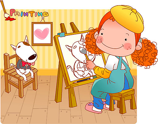 EPS 동물 모델 직업 라이프스타일 여자 반려견 액자 의자 일러스트 실내 한명 웃음 사람 앉기 20대 성인 취미 10대 반려동물 미술도구 붓 작업 작업실 개 강아지 스케치 이젤 그림 화가 보니 초상화 뭉이 여자만 여자한명만 국내일러스트 일러캐릭터 캐릭터 1 가구 포유류 모션 청소년 표정 미술 청년 내부 생활 오브젝트 파일형식 벡터