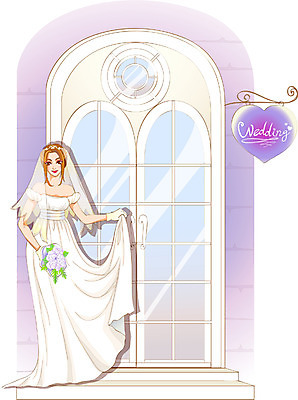 EPS 여자 신부 부케 웨딩드레스 결혼 일러스트 결혼식 한명 사람 20대 성인 상점 하트 웨딩샵 여자만 여자한명만 성인여자만 청년만 청년여자만 성인한명만 청년여자한명만 성인여자한명만 성인만 국내일러스트 모양 1 드레스 꽃다발 이벤트 청년 파일형식 벡터