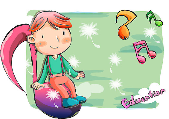 EPS 여자 어린이교육 교육 남자 초등학생 어린이 음악 음표 일러스트 교과목 한명 사람 소년 음악교육 민들레홀씨 어린이만 국내일러스트 1 학생 기호 문화예술 민들레 파일형식 벡터