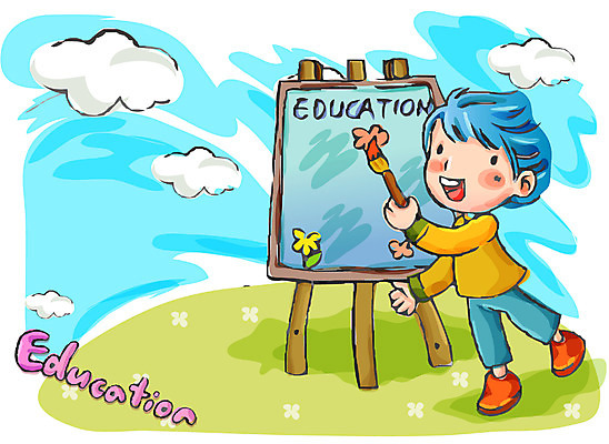 EPS 주간 어린이교육 교육 남자 초등학생 어린이 일러스트 교과목 하늘 미술 한명 사람 소년 야외 붓 그림 미술교육 남자만 남자한명만 어린이만 소년만 소년한명만 국내일러스트 자연요소 1 학생 문화예술 파일형식 벡터