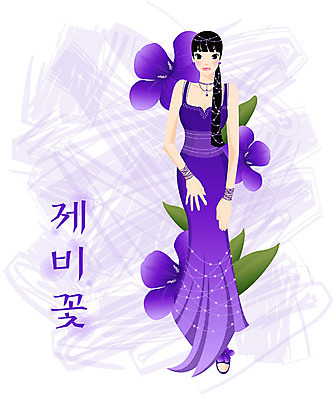 EPS 전신 식물 모델 드레스 여자 꽃 컬러 일러스트 한명 서기 사람 20대 성인 보라색 제비꽃 여자만 여자한명만 성인여자만 청년만 청년여자만 성인한명만 청년여자한명만 성인여자한명만 성인만 국내일러스트 1 옷 모션 청년 파일형식 벡터