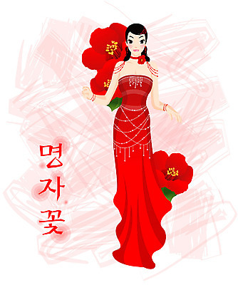 EPS 전신 식물 모델 드레스 여자 꽃 컬러 일러스트 한명 서기 사람 20대 성인 빨간색 명자꽃 여자만 여자한명만 성인여자만 청년만 청년여자만 성인한명만 청년여자한명만 성인여자한명만 성인만 국내일러스트 1 옷 모션 청년 파일형식 벡터