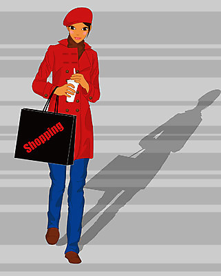 EPS 전신 모델 모자 여자 음료 일러스트 그림자 한명 서기 사람 20대 성인 쇼핑 쇼핑백 여자만 여자한명만 성인여자만 청년만 청년여자만 성인한명만 청년여자한명만 성인여자한명만 성인만 국내일러스트 1 잡화 가방 모션 청년 파일형식 벡터