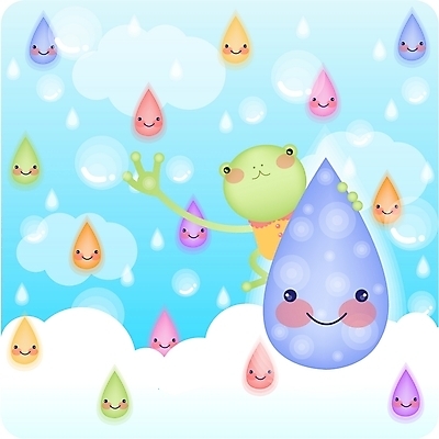 EPS 주간 자연요소 전신 동물 척추동물 캐릭터 동물캐릭터 백그라운드 일러스트 자연 날씨 양서류 사람없음 야외 봄 물방울 비 빗방울 청개구리 소서 날씨캐릭터 개구리캐릭터 일러캐릭터 계절 개구리 여름 비_날씨 절기 생태계 파일형식 벡터