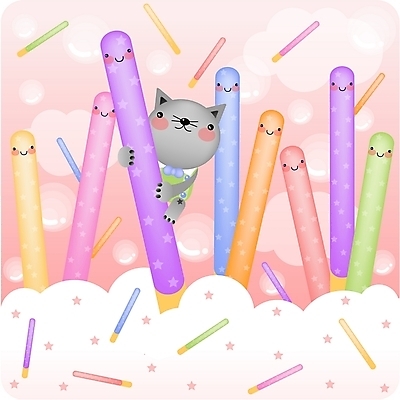 EPS 전신 동물 척추동물 캐릭터 육지동물 동물캐릭터 백그라운드 일러스트 포유류 사람없음 야외 과자 고양이 고양이캐릭터 빼빼로 일러캐릭터 디저트 반려동물 막대과자 파일형식 벡터