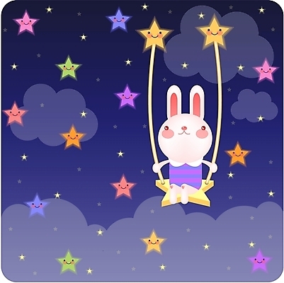 EPS 전신 동물 구름 척추동물 캐릭터 육지동물 별 동물캐릭터 백그라운드 일러스트 포유류 앉기 사람없음 야외 토끼 그네 토끼캐릭터 일러캐릭터 자연요소 모션 반려동물 파일형식 벡터