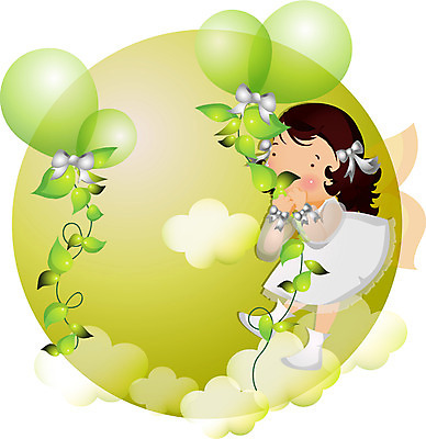 EPS 전신 여자 초등학생 어린이 일러스트 상상 요정 한명 서기 사람 초록색 판타지 비행 풍선 여자만 여자한명만 어린이만 소녀만 소녀한명만 국내일러스트 1 학생 컬러 모션 파일형식 벡터