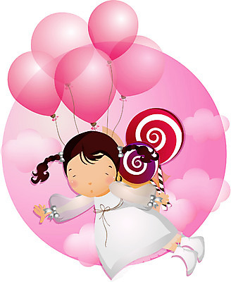 EPS 전신 여자 초등학생 어린이 일러스트 상상 사탕 한명 사람 판타지 비행 풍선 여자만 여자한명만 어린이만 소녀만 소녀한명만 국내일러스트 1 학생 디저트 파일형식 벡터