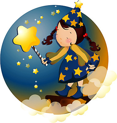 EPS 전신 여자 별 초등학생 어린이 일러스트 상상 한명 서기 사람 소녀 야외 10대 판타지 마술 마법사 야간 여자만 여자한명만 소녀만 국내일러스트 자연요소 1 학생 모션 청소년 어린이만 파일형식 벡터