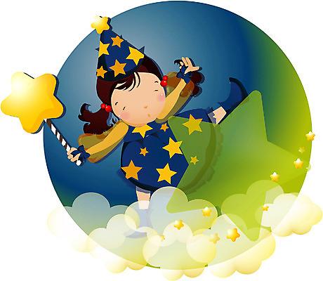 EPS 전신 여자 별 초등학생 어린이 일러스트 상상 한명 서기 사람 소녀 야외 10대 판타지 마술 마법사 야간 여자만 여자한명만 소녀만 국내일러스트 자연요소 1 학생 모션 청소년 어린이만 파일형식 벡터