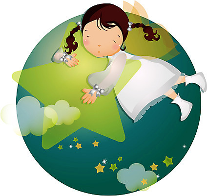 EPS 전신 여자 별 초등학생 어린이 일러스트 상상 한명 사람 야외 판타지 비행 야간 여자만 여자한명만 어린이만 소녀만 소녀한명만 국내일러스트 자연요소 1 학생 파일형식 벡터