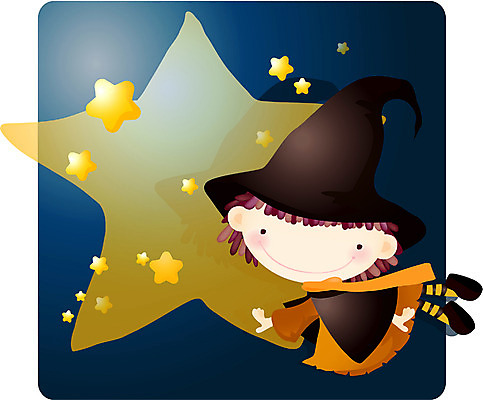 EPS 전신 캐릭터 여자 별 초등학생 어린이 일러스트 한명 사람 야외 판타지 마법사 비행 야간 마녀 여자만 여자한명만 어린이만 소녀만 소녀한명만 일러캐릭터 자연요소 1 학생 상상 파일형식 벡터