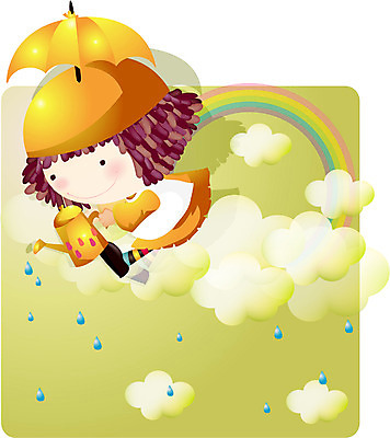 EPS 전신 캐릭터 여자 초등학생 어린이 컬러 무지개 일러스트 한명 사람 앉기 초록색 연두색 판타지 비 여자만 여자한명만 어린이만 소녀만 소녀한명만 일러캐릭터 자연요소 1 학생 모션 상상 날씨 파일형식 벡터