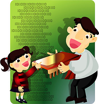 EPS 전신 여자 남자 딸 산업 일러스트 비즈니스 가족 정보통신 첨단산업 서기 사람 성인 두명 자녀 직장인 비즈니스맨 아빠 반도체 반도체칩 전자산업 성인만 부녀 국내일러스트 직업 통신 관계 모션 정보 메모리칩 파일형식 벡터