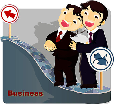 EPS 전신 남자 일러스트 비즈니스 서기 사람 성인 두명 직장인 비즈니스맨 동료 남자만 성인남자만 성인만 국내일러스트 직업 관계 모션 파일형식 벡터