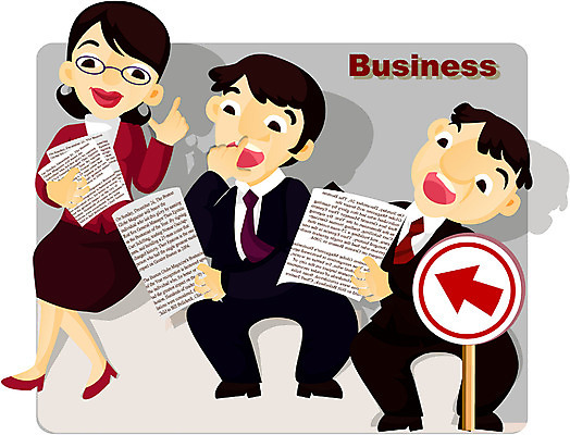 EPS 전신 여자 남자 일러스트 비즈니스 서기 사람 성인 세명 직장인 비즈니스맨 비즈니스우먼 동료 성인만 국내일러스트 직업 관계 모션 파일형식 벡터