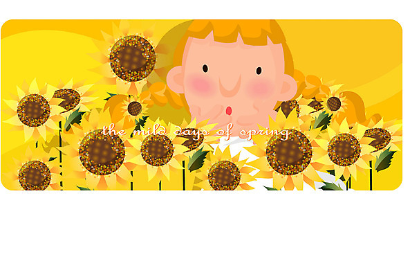 EPS 사계절 계절 여자 얼굴 초등학생 어린이 컬러 일러스트 자연 해바라기 한명 사람 소녀 상반신 금발 노란색 봄 여자만 여자한명만 어린이만 소녀만 소녀한명만 국내일러스트 1 학생 헤어스타일 꽃 신체부위 생태계 파일형식 벡터